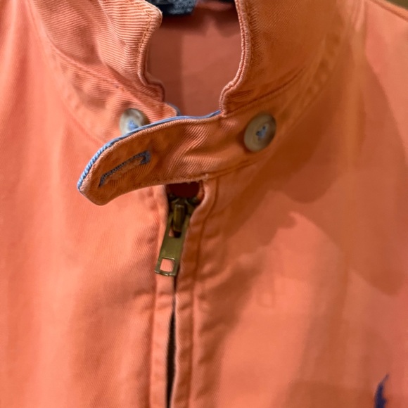 Rare Vintage 1980s Ralph Lauren Harrington jacket Peach color size Large - Picture 2 of 4